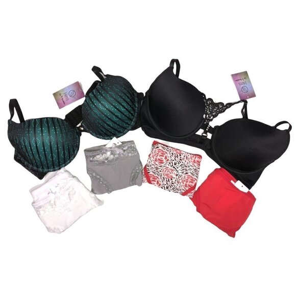 Hers by Herman Size 34B Bras & Panties Medium Lace 6 piece Set NWT Bundle Lot - Picture 2 of 10